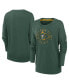 ფოტო #1 პროდუქტის Women's Green Green Bay Packers Rewind Playback Icon Performance Pullover Sweatshirt