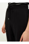 Фото #3 товара Beli Lastikli Bağlama Detaylı Düz Viskon Kadın Pantolon
