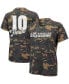 Фото #2 товара Women's Justin Herbert Camo Los Angeles Chargers Name and Number Tri-Blend V-Neck T-shirt