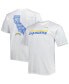 Фото #1 товара Men's White Los Angeles Chargers Big and Tall Hometown Collection Hot Shot T-shirt