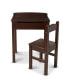 Фото #7 товара Wooden Lift-Top Desk & Chair - Espresso