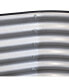 Galvalume Steel Oval Raised Garden Bed - Silver - 79 in x 32 in