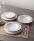 Summit Platinum Set of 4 Dinner Plates, Service For 4