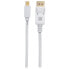 Фото #8 товара IC Intracom Mini-DisplayPort M auf DisplayPort Kabel 4K 60Hz weiss 2m - Cable - Audio/Multimedia