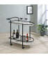 Фото #8 товара Desiree 32" 3-Bottle Metal Rack Serving Cart with Casters