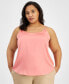 Фото #1 товара Plus Size Camisole Top, Created for Macy's