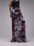 Фото #4 товара Topshop printed flood length skirt in multi