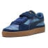 Фото #2 товара Puma Suede X D&C Lace Up Mens Blue Sneakers Casual Shoes 39732201