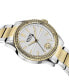 Women's Bayside Three Hand Two-Tone Stainless Steel Watch 38mm