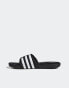 adidas Sportswear Adissage sliders in black and white