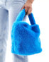 Фото #2 товара Jayley faux fur bag in bright blue