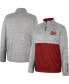 Men's Gray Montana Grizzlies John Half-Zip Jacket