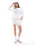 Фото #4 товара Miss Selfridge Hamptons sweat short co-ord in white