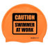 BUDDYSWIM Caution Swimmer At Work Swimming Cap