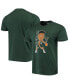 Фото #1 товара Men's Giannis Antetokounmpo Heathered Hunter Green Milwaukee Bucks Bobblehead T-shirt