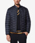 Фото #1 товара Men's Racer Style Quilted Packable Jacket