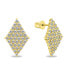 Sparkling gold-plated earrings with zircons EA820Y