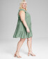 Фото #3 товара Trendy Plus Size Tiered Babydoll Dress