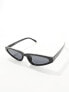 Фото #7 товара Jeepers Peepers slim angular sunglasses in black