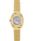 Women's Swiss Automatic DS-2 Lady Gold PVD Stainless Steel Mesh Bracelet Watch 28mm