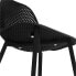 Фото #4 товара Krzesło skandynawskie plastikowe ażurowe ze stalowymi nogami do 150 kg 4 szt. czarne