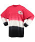 ფოტო #3 პროდუქტის Women's Red, White Kansas City Chiefs Ombre Long Sleeve T-shirt