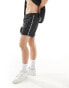 Фото #1 товара Jack & Jones swim shorts with logo trim in black