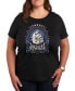 ფოტო #1 პროდუქტის Aquarius Zodiac Plus Size Graphic T-Shirt