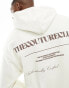 Фото #4 товара The Couture Club graphic back hoodie in off white