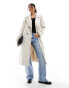 Фото #1 товара Pieces belted trench coat in stone