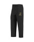 Men's Black and Heathered Charcoal Appalachian State Mountaineers Meter Long Sleeve T-shirt and Pants Sleep Set