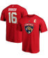 Men's Aleksander Barkov Red Florida Panthers Team Authentic Stack Name and Number T-shirt Красный, 5XL - фото #1