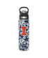 Фото #1 товара Бутылка для воды широкого горла Illinois Fighting Illini 24 Oz с роскошной крышкой Vera Bradley