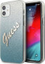 Фото #1 товара Guess Etui Guess GUHCP12SPCUGLSBL Apple iPhone 12 mini niebieski/blue hardcase Glitter Gradient Script