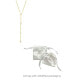 Фото #2 товара Gold Adjustable Mixed Stone Lariat Y-Necklace