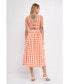 ფოტო #5 პროდუქტის Women's Check Print Smocked Dress