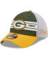 ფოტო #1 პროდუქტის Men's Green, Gold Green Bay Packers Team Banded 39THIRTY Flex Hat