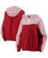 Фото #1 товара Women's Crimson Alabama Crimson Tide Chevron Swishy Quarter-Zip Hoodie Jacket