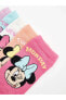 LCW Kids Minnie Mouse Desenli Kız Çocuk Patik Çorap 5'li