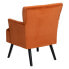 Кресло 63 x 50 x 83 cm Синтетическая ткань Деревянный Оранжевый