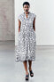 Фото #1 товара Платье с контрастной вышивкой — zw collection ZARA