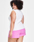 Trendy Plus Size Ottoman Square-Neck Sleeveless Sweater Tank, Created for Macy's