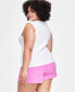 Фото #2 товара Trendy Plus Size Ottoman Square-Neck Sleeveless Sweater Tank, Created for Macy's