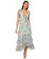 ფოტო #1 პროდუქტის Women's Floral-Print Ruffled Maxi Dress