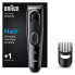 Braun HC5010 Men's Hair Clipper, Ultimate Hair Cutting with Brown, 9 Length Settings, Gift Man, Black