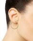 Textured Medium Hoop Earrings in 10k Gold, 30mm