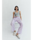 Women's Striped Wideleg Pants