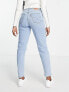 Фото #2 товара Levi's high waisted distressed mom jean in light wash blue