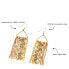 ფოტო #2 პროდუქტის INK + ALLOY Whitney Patchwork Beaded Fringe Earrings Jaipur