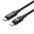 Фото #1 товара CELLY USBCUSBC100WLED 100W 2 m USB-C Cable